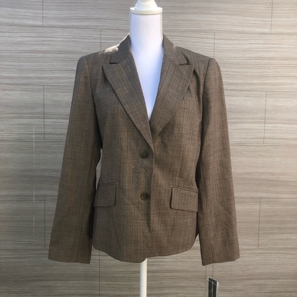 Rafaella tan Blazer Jacket Size 12 new with tags - Picture 1 of 8